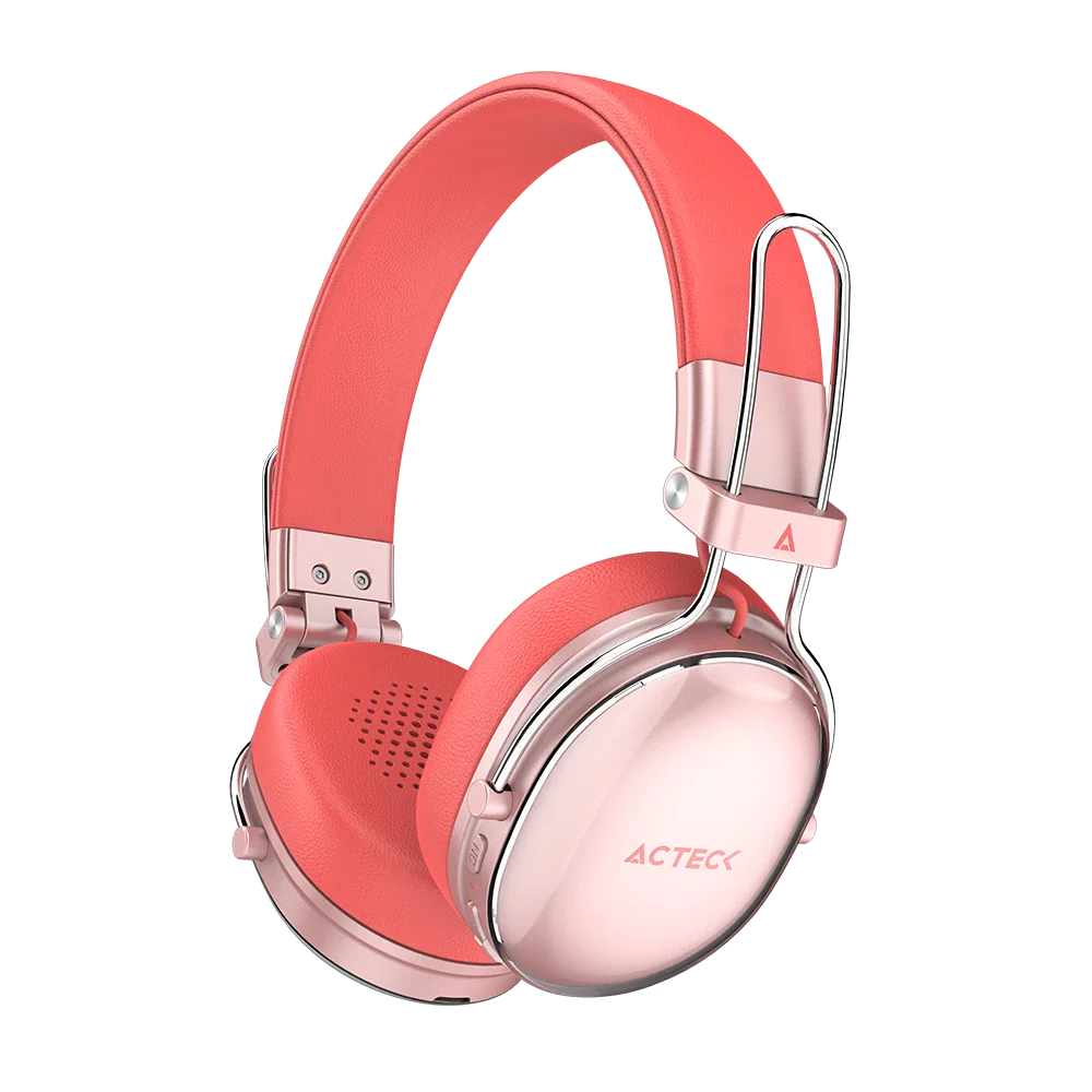 Audífonos inalámbricos Luxe Chic HP710 (diadema) Salmón