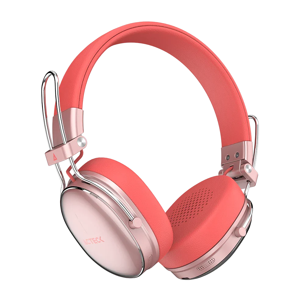 Audífonos inalámbricos Luxe Chic HP710 (diadema) Salmón
