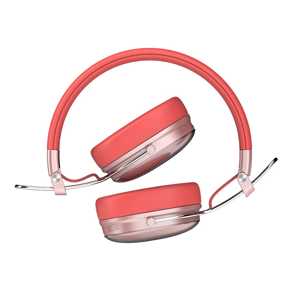 Audífonos inalámbricos Luxe Chic HP710 (diadema) Salmón