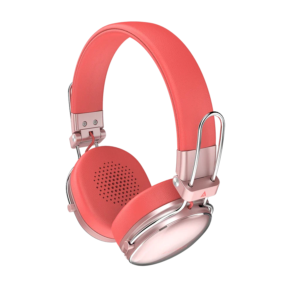 Audífonos inalámbricos Luxe Chic HP710 (diadema) Salmón