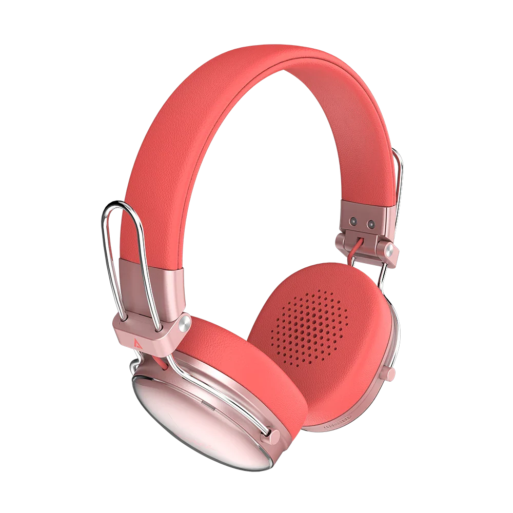 Audífonos inalámbricos Luxe Chic HP710 (diadema) Salmón
