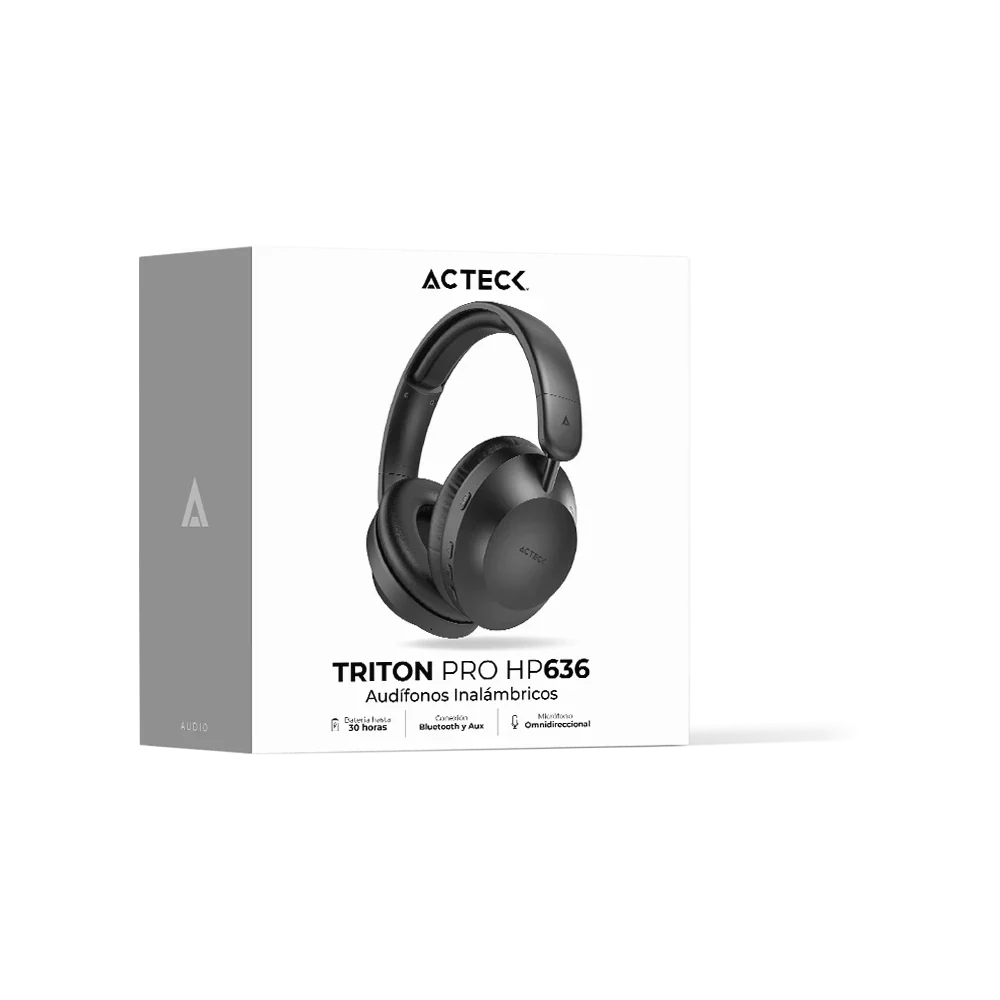 Audífonos inalámbricos Triton Pro HP636 (diadema) Negro