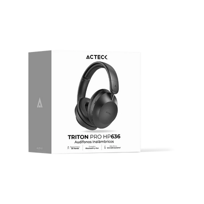 Audífonos inalámbricos Triton Pro HP636 (diadema) Negro
