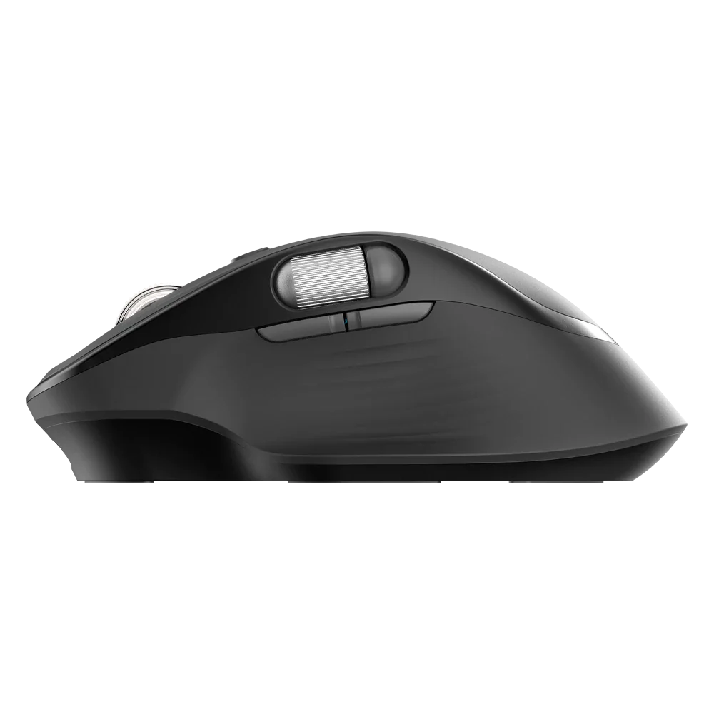 Mouse Acteck Virtuos Pro Ultra MI777 Inalámbrico Dual Ergonómico Recargable — versión en color negro, con conectividad dual para múltiples dispositivos.