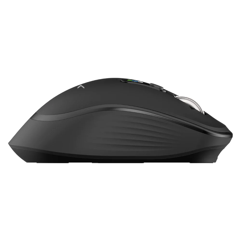 Mouse Acteck Virtuos Pro Ultra MI777 Inalámbrico Dual Ergonómico Recargable — versión en color negro, con conectividad dual para múltiples dispositivos.