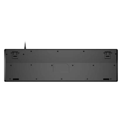 Teclado Acteck Vantage Aero TA545 — Alámbrico USB, con teclas multimedia, 105 teclas con distribución en español, tecnología de membrana, compatible con Windows, color negro.