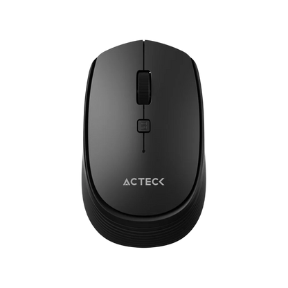 Kit Acteck Creator Vantage Prime MK555 — Teclado y Mouse Inalámbricos con dongle USB, diseño ergonómico, teclado en español de 105 teclas con membrana, y mouse óptico con 1600 DPI ajustable y 4 botones, color negro.