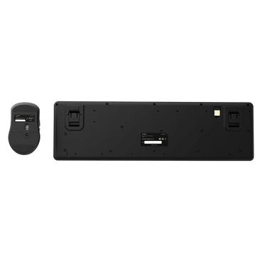 Kit Acteck Creator Silent Pro MK474 — Teclado y Mouse Inalámbricos con dongle USB, compatible con Windows, macOS y Android, teclado ergonómico de 106 teclas, y mouse óptico con 5000 DPI ajustable y 6 botones, color negro.