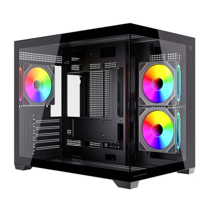 Gabinete Gamer Balam Rush Tank Core Pro GI925 Mini Torre ARGB Negro