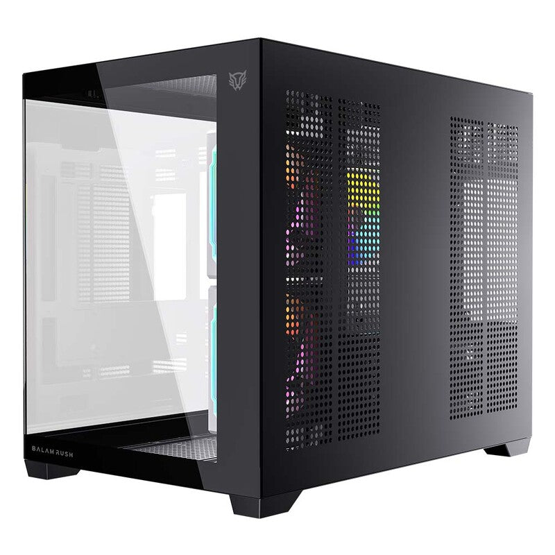 Gabinete Gamer Balam Rush Tank Core Pro GI925 Mini Torre ARGB Negro
