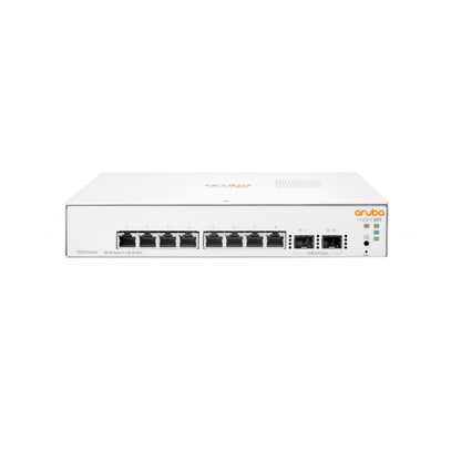Switch Gestionado Aruba Instant On 1930 8G – 8 Puertos RJ-45 10/100/1000, 2 Puertos SFP 1G, Capa 2+, Gestión en la Nube/Web, L0-N0, Blanco