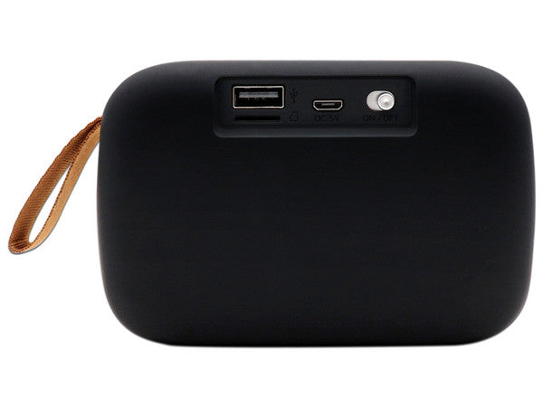 Bocina Bluetooth Brobotix 136452 Inalámbrica Recargable con Radio FM Negra