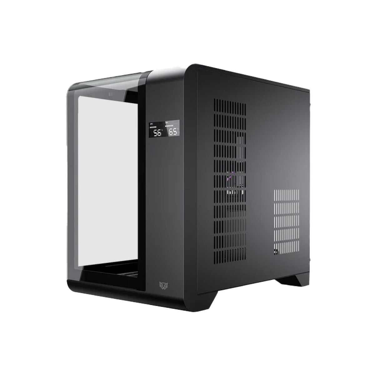Gabinete Balam Rush Tank Expert Curve 6400 – Media Torre, Cristal Templado Curvo 270°, Incluye 3 Ventiladores ARGB, USB-C, Negro