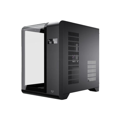 Gabinete Balam Rush Tank Expert Curve 6400 – Media Torre, Cristal Templado Curvo 270°, Incluye 3 Ventiladores ARGB, USB-C, Negro
