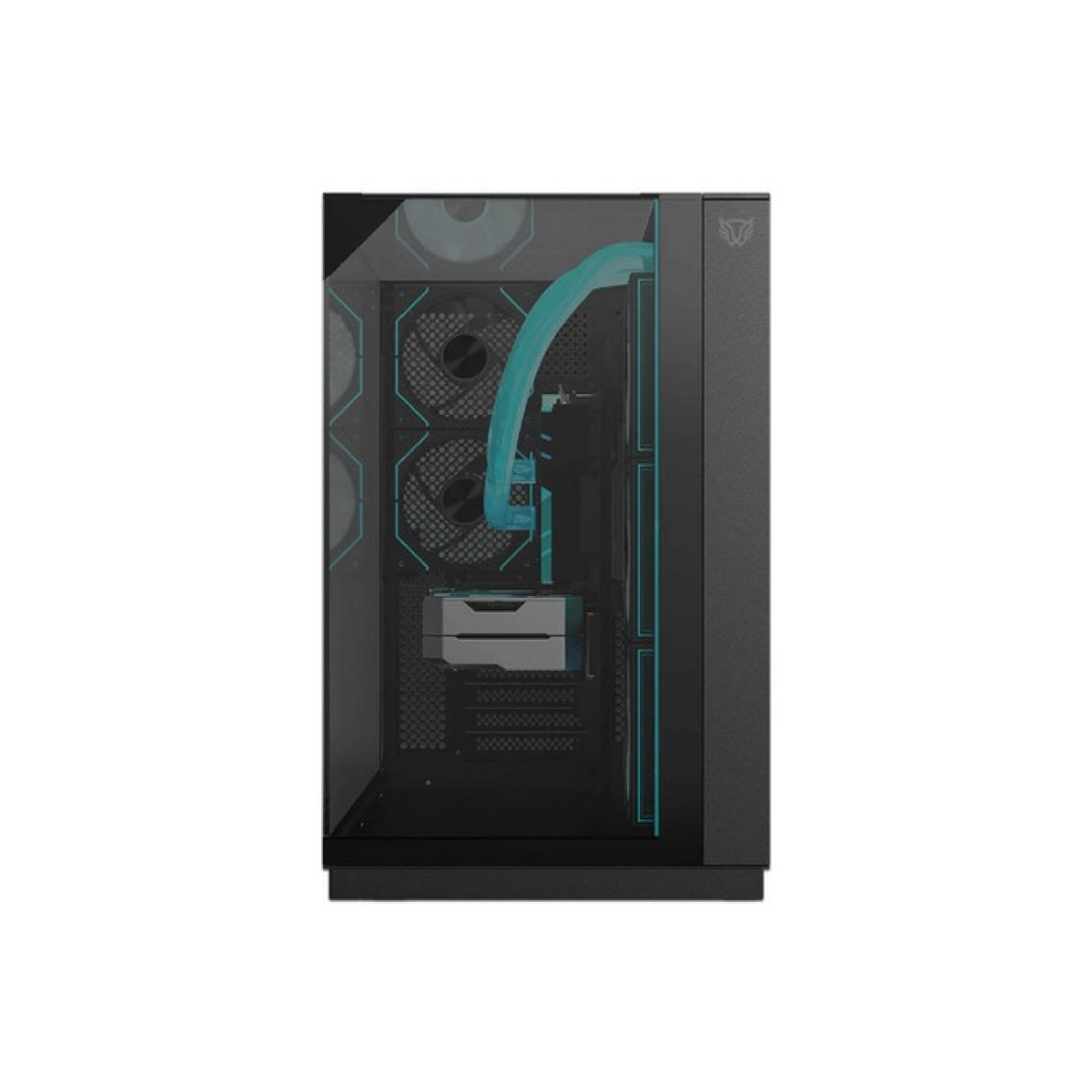 Gabinete Balam Rush Tank Majestic 7600, Midi-Tower, ATX/Micro-ATX/Mini-ITX, USB 2.0/3.0, sin Fuente, 5 Ventiladores Instalados, Negro