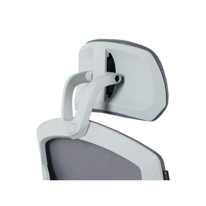 Silla Gamer Balam Rush Bolt Nou W BR-940559 – Ergonómica, Reclinable 150°, Soporte 120kg, Color Gris/Blanco