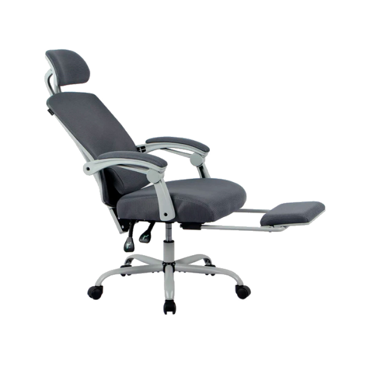 Silla Gamer Balam Rush Bolt Nou W BR-940559 – Ergonómica, Reclinable 150°, Soporte 120kg, Color Gris/Blanco
