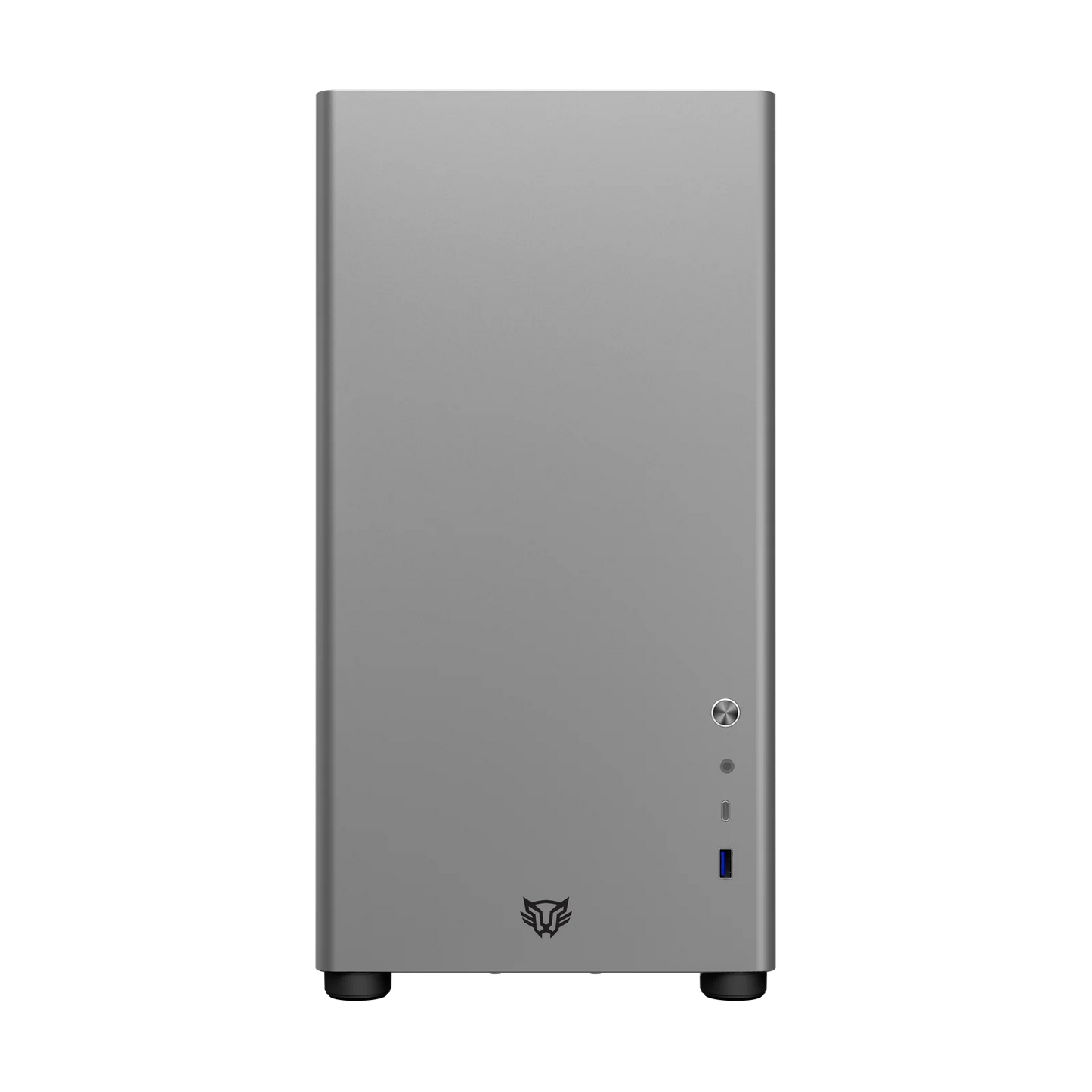 Gabinete Balam Rush Eris Special GM985 BR-935654 – Media Torre, Cristal Templado, ATX/Micro-ATX, USB 3.0, Tira LED Frontal, gris