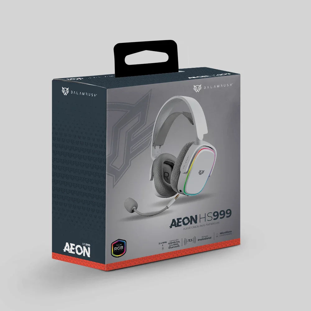 Audífonos Gamer Balam Rush Aeon HS999 Blanco