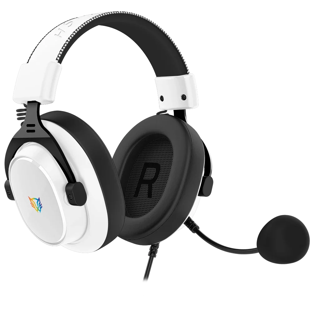 Audífonos Gamer Balam Rush Aviator Expert HA777 Blanco
