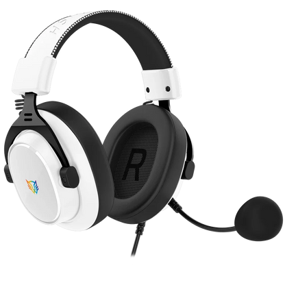 Audífonos Gamer Balam Rush Aviator Expert HA777 Blanco