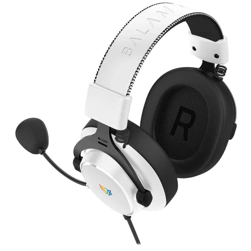 Audífonos Gamer Balam Rush Aviator Expert HA777 Blanco