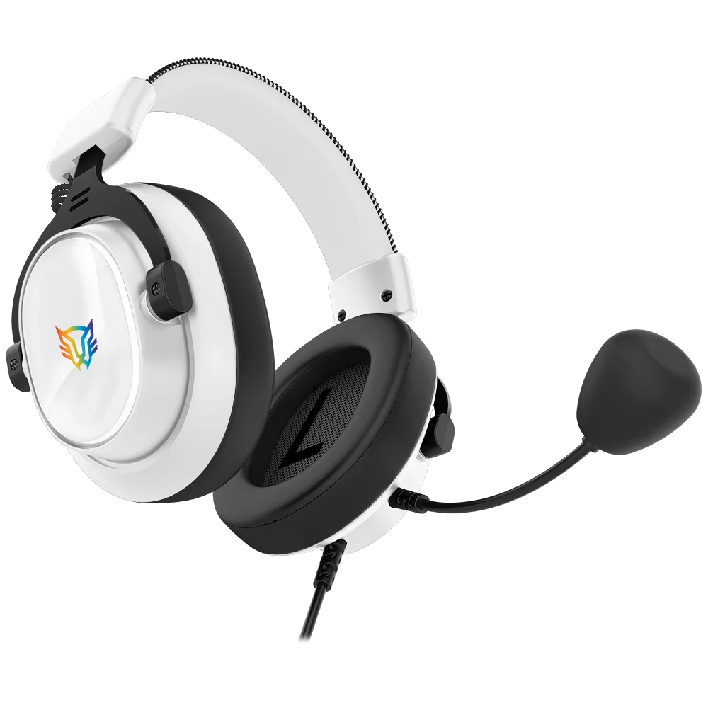 Audífonos Gamer Balam Rush Aviator Expert HA777 Blanco