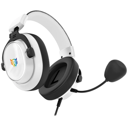 Audífonos Gamer Balam Rush Aviator Expert HA777 Blanco