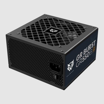 Fuente de Poder Gamer Balam Rush GR Burst GR550B (BR-937696) - Certificación 80 Plus Bronze, 550W, Factor de Forma ATX, No Modular y Bajo Nivel de Ruido con 5 Años de Garantía (Color Negro)