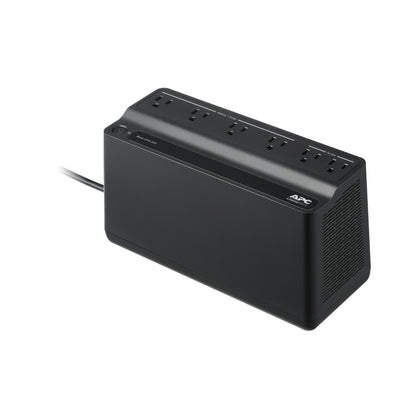 No-Break APC Back-UPS BE425M-LM – 425VA/255W, 120V, 6 Tomas NEMA 5-15R, Protección contra Sobretensiones, Ultra Compacto, Negro