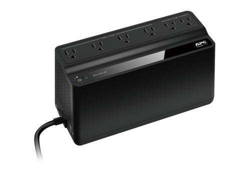 No-Break APC Back-UPS BE425M-LM – 425VA/255W, 120V, 6 Tomas NEMA 5-15R, Protección contra Sobretensiones, Ultra Compacto, Negro