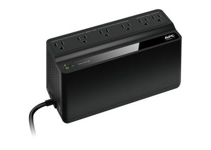 No-Break APC Back-UPS BE425M-LM – 425VA/255W, 120V, 6 Tomas NEMA 5-15R, Protección contra Sobretensiones, Ultra Compacto, Negro