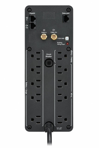 No Break APC BR1500M2-LM, 1500 VA, 900 W, 16 h, Negro