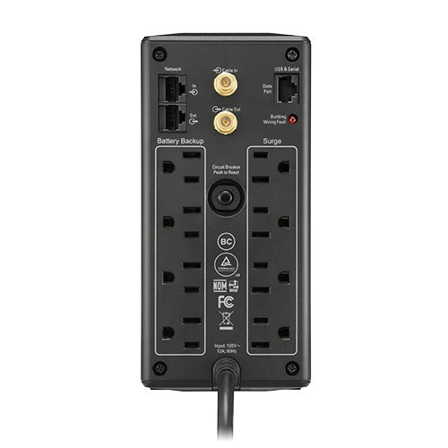 No Break APC BX850M-LM60, 850 VA, 510 W, Negro