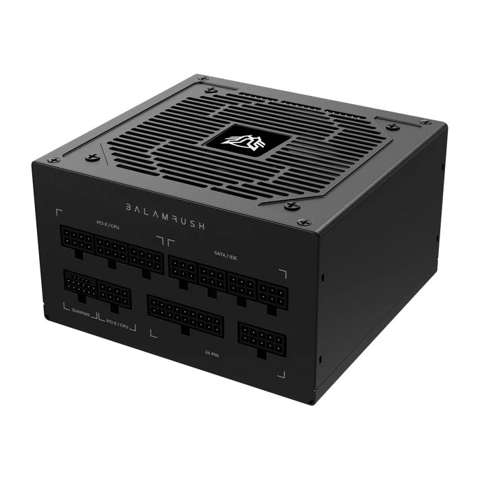 Fuente de Poder Gamer Balam Rush GR Burst GR750G (BR-937665) - Certificación 80 Plus Gold, 750W, Factor de Forma ATX, Full Modular y Bajo Nivel de Ruido (Color Negro)