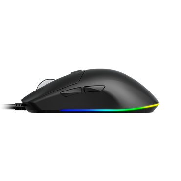Mouse Gamer Balam Rush Drift Plus MG3 (BR-943512) - Diseño Ergonómico Alámbrico, Iluminación RGB Dinámica, 6 Botones y 7200 DPI Ajustables (Color Negro)