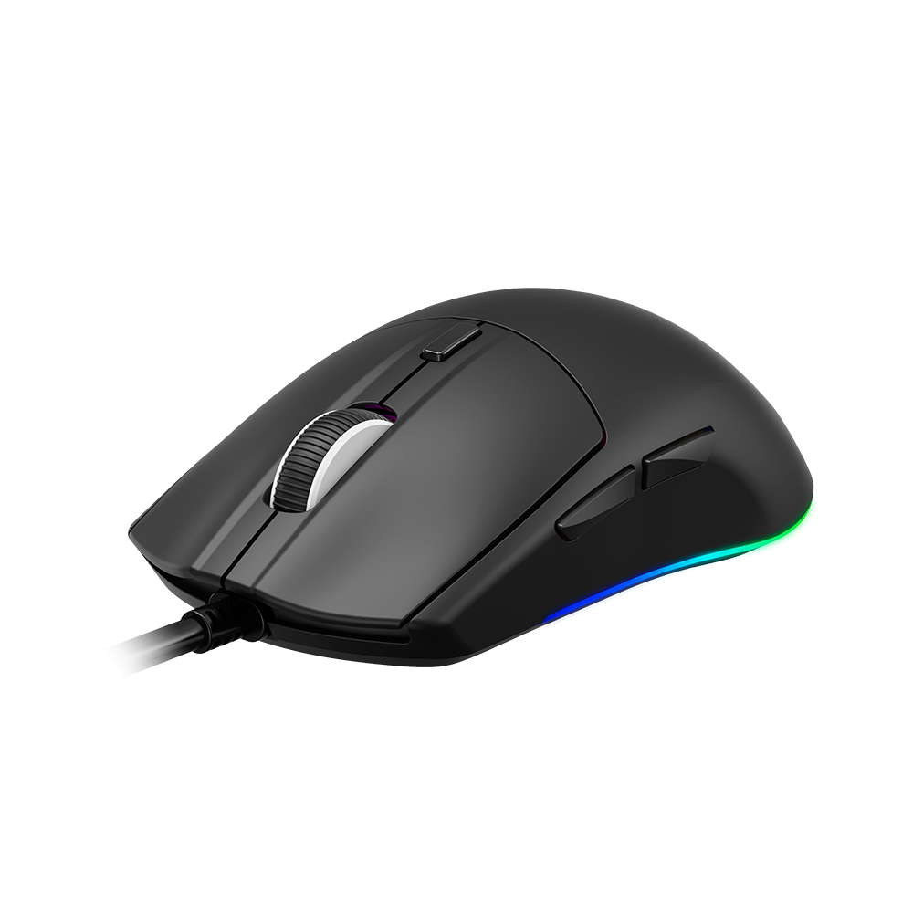 Mouse Gamer Balam Rush Drift Plus MG3 (BR-943512) - Diseño Ergonómico Alámbrico, Iluminación RGB Dinámica, 6 Botones y 7200 DPI Ajustables (Color Negro)