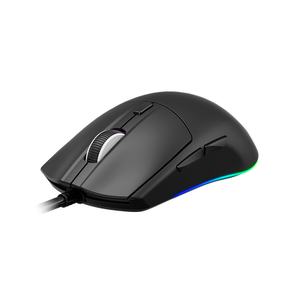 Mouse Gamer Balam Rush Drift Plus MG3 (BR-943512) - Diseño Ergonómico Alámbrico, Iluminación RGB Dinámica, 6 Botones y 7200 DPI Ajustables (Color Negro)