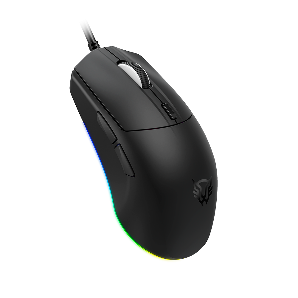 Mouse Gamer Balam Rush Drift Plus MG3 (BR-943512) - Diseño Ergonómico Alámbrico, Iluminación RGB Dinámica, 6 Botones y 7200 DPI Ajustables (Color Negro)
