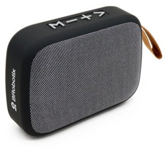 Bocina Bluetooth Brobotix 136469 Inalámbrica Recargable con Radio FM Negro/Gris