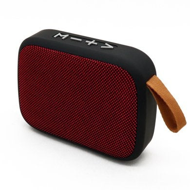 Bocina Bluetooth Brobotix 136476 Inalámbrica Recargable con Radio FM Negro/Rojo