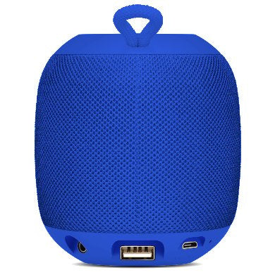 Bocina Bluetooth Brobotix 263045 Portátil Recargable con Radio FM Azul