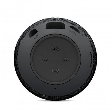 Bocina Bluetooth Brobotix 263069 Portátil Recargable con Radio FM Negra
