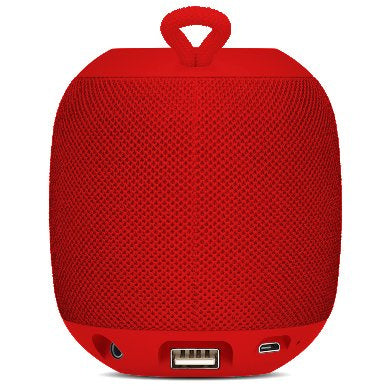 Bocina Bluetooth Brobotix 263816 Portátil Recargable con Radio FM Roja