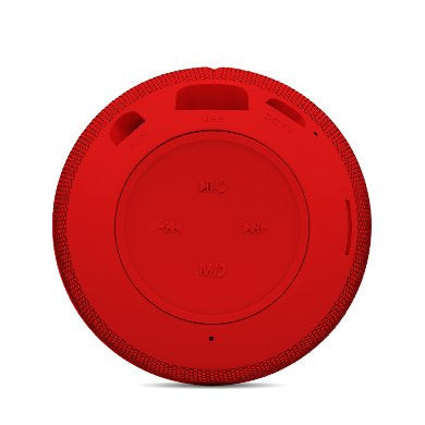 Bocina Bluetooth Brobotix 263816 Portátil Recargable con Radio FM Roja