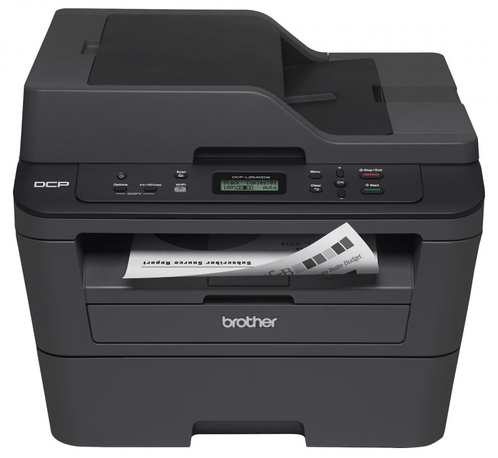 Multifuncional Laser Monocromático Brother DCPL2540DW, 30 ppm, impresión dúplex, Wifi/LAN, cama plana tamaño carta, ADF hasta 35 hojas