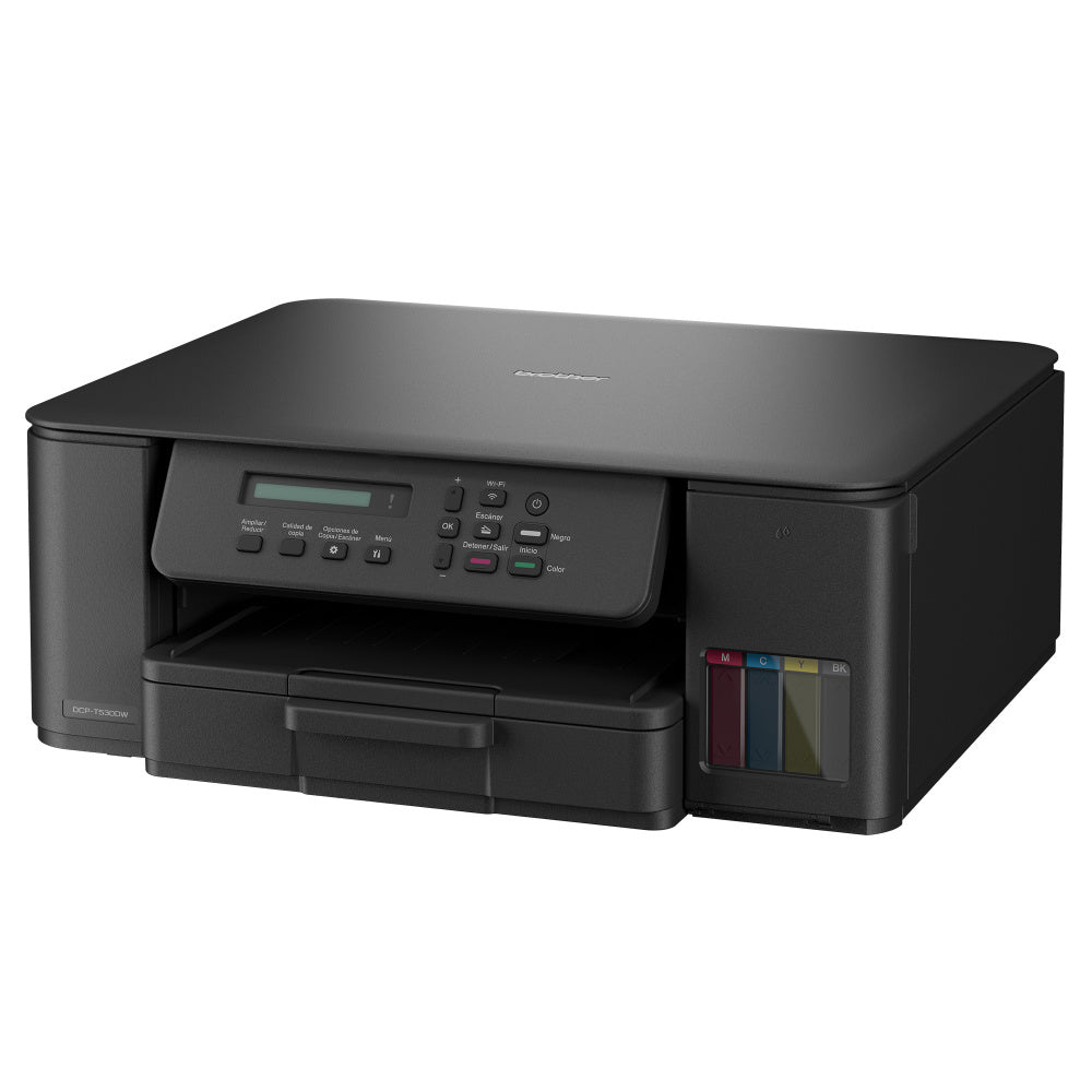Multifuncional Tinta Continua Brother DCPT530DW, impresión dúplex, 27 ppm negro/11 ppm color, USB 2.0, Wifi 2.4/5Ghz, cama plana color tamaño carta