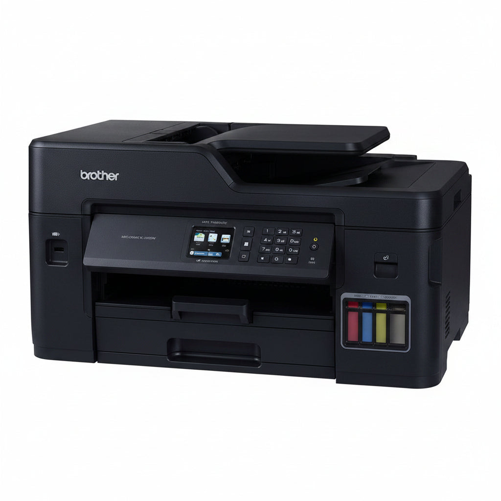 Multifuncional Tinta Continua Brother MFCT4500DW, 35 ppm negro/27 ppm color, dúplex, Wifi/LAN, imprime/copia/escanea hasta tamaño doble carta/tabloide/A3
