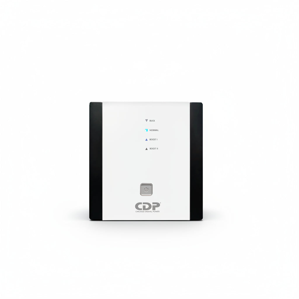 Regulador De Voltaje Cdp R-avr5008 5000va 2500w 8 Tomas 120v Color Negro