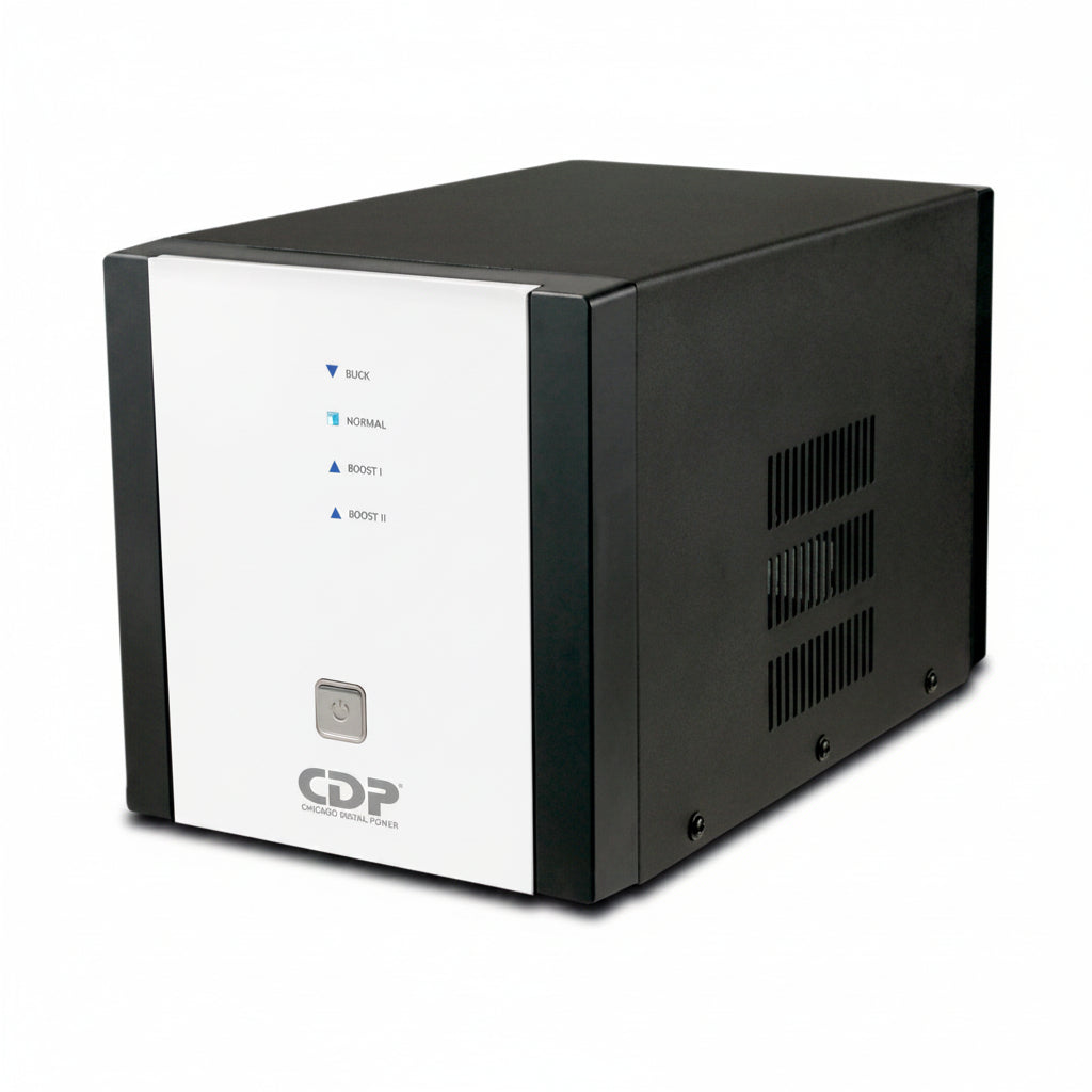 Regulador De Voltaje Cdp R-avr5008 5000va 2500w 8 Tomas 120v Color Negro